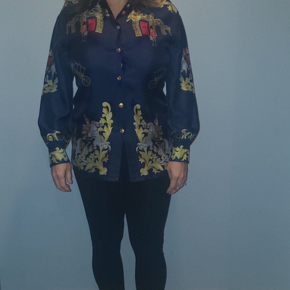 Escada vintage silk shirt size 36